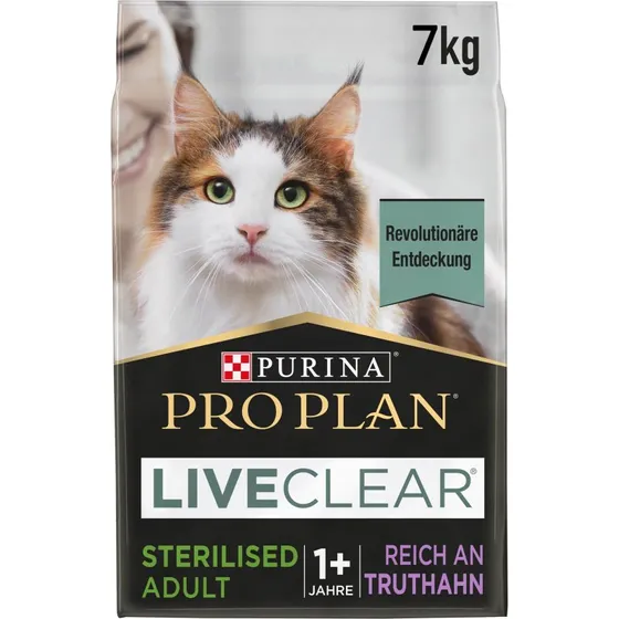 Pro Plan LiveClear Sterilised Adult Indyk, 7 kg
