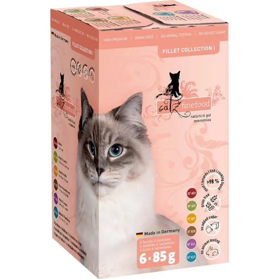 Catz finefood Fillets Pakiet próbny 6 x 85 g (6 smaków)