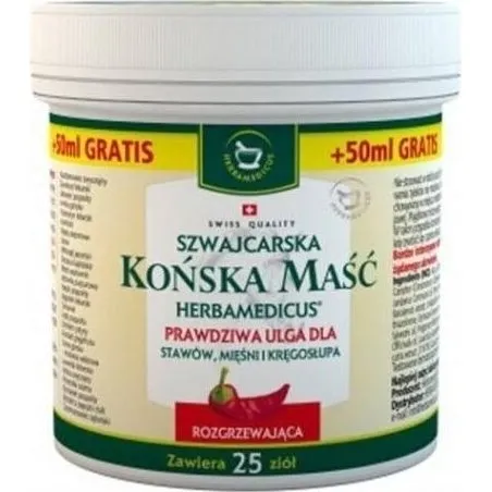SWISSMEDICUS Końska maść rozgrzewająca 250ml