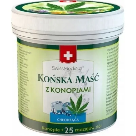 SwissMedicus Końska Maść Chłodząca z Konopiami 500 ml