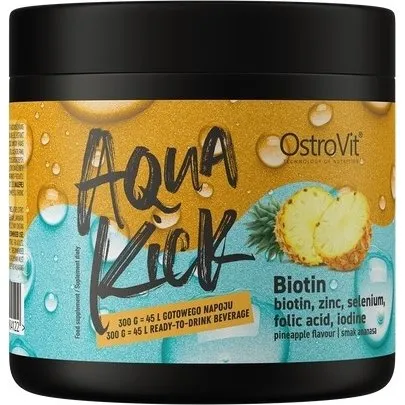 OstroVit Aqua Kick Biotin ananas proszek 300 g