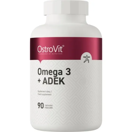 OstroVit Omega 3 + ADEK, 90 kapsułek
