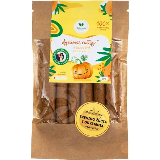 Naturalnie zdrowi Dyniowe rollsy z jagodami camu camu 50g