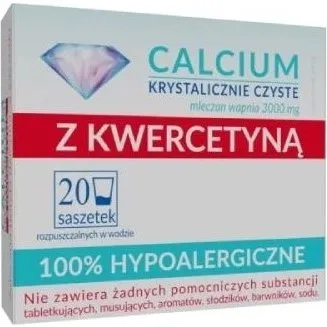 Uniphar Calcium z Kwercetyną 20 aszetek