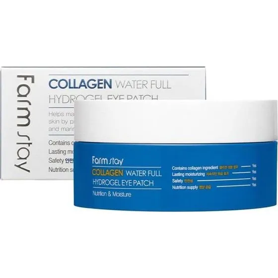 Farmstay Collagen Water Full Hydrogel Eye Patch - 60 szt.