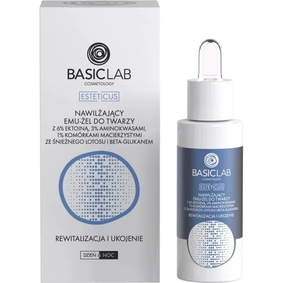 BasicLab Cosmetology Nawilżający Emu-Żel 6% Ektoina 30 ml