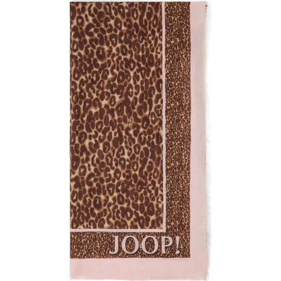 JOOP! Szalik Adalia brązowy, bawełna i modal, One Size
