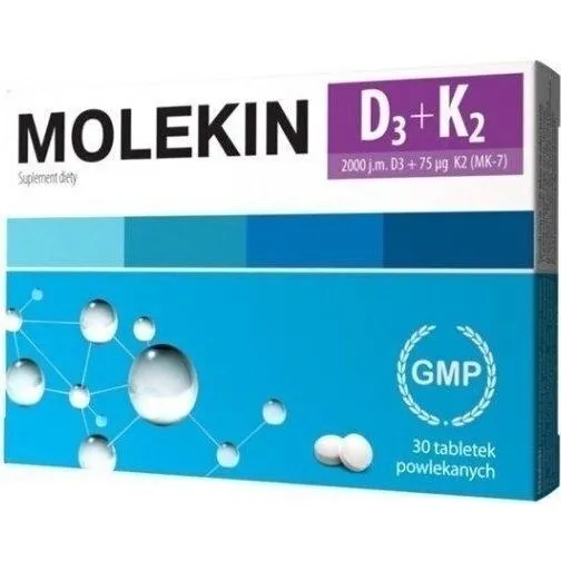 Molekin D3 + K2 30 tabletek