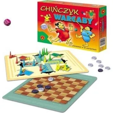 ALEXANDER Chińczyk i Warcaby - Zestaw 2 gier planszowych