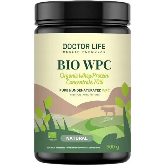 Doctor Life BIO WPC Organic Whey Protein Concentrate 70% 500g