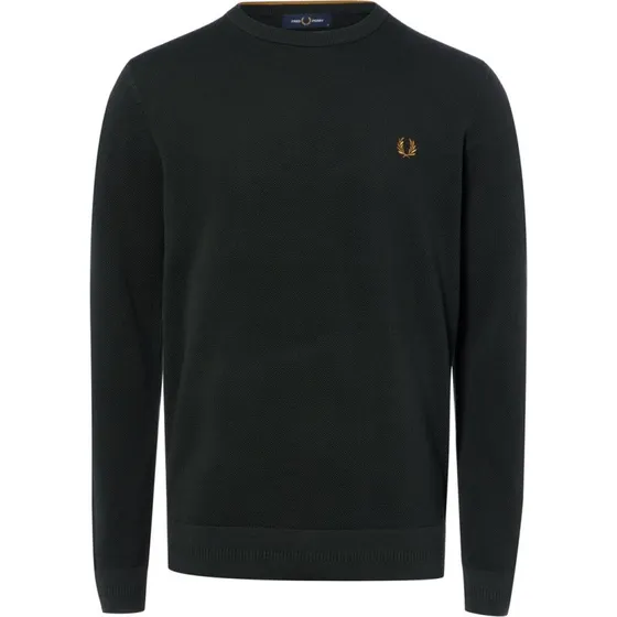 Fred Perry Sweter Piqué Zielony