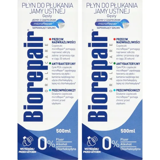 BioRepair Odbudowujcy Pyn do Pukania Ust 500ml x2