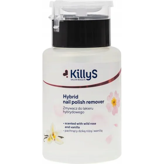 KillyS Zmywacz do lakieru hybrydowego Dzika Róża & Wanilia 150ml