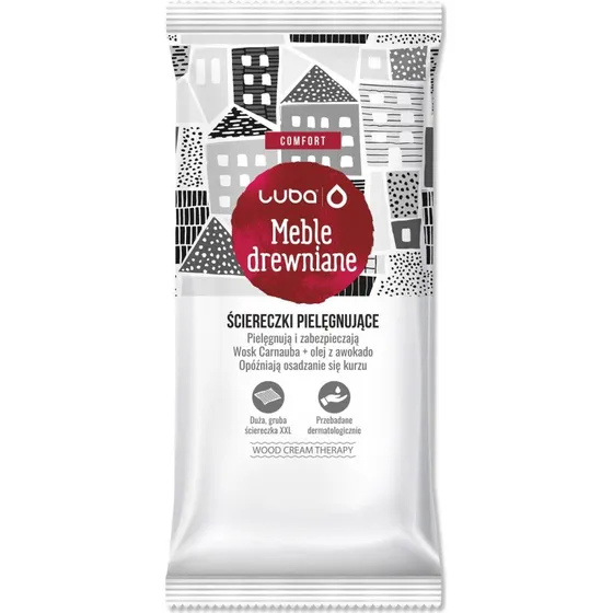 Luba Comfort ściereczki pielęgnujące do mebli drewnianych, 32 szt.