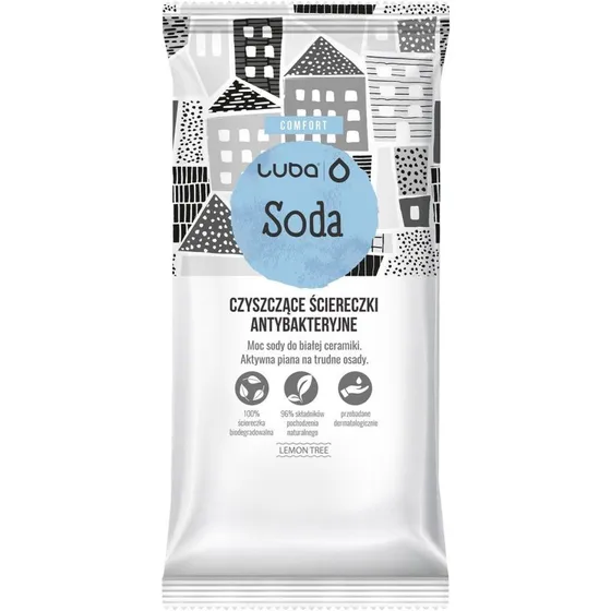 Luba Comfort ściereczki czyszczące antybakteryjne Soda 24 szt.