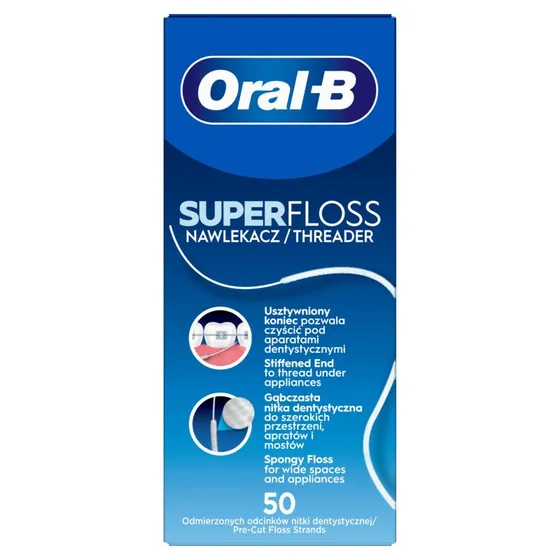 Oral-B Super Floss  ni do aparatw ortodontycznych 50 szt.