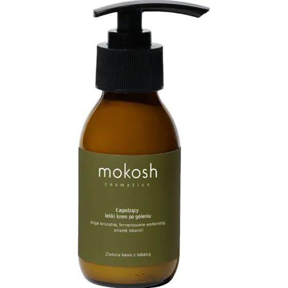 Mokosh Łagodzący lekki krem po goleniu Zielona kawa z tabaką 90ml