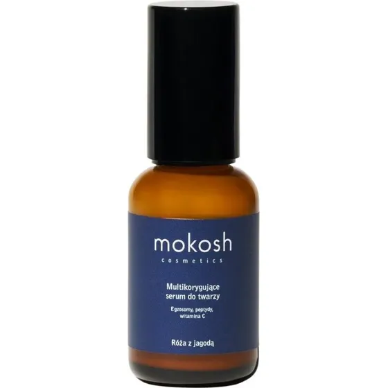 Mokosh Multikorygujące serum do twarzy Róża z jagodą 30ml
