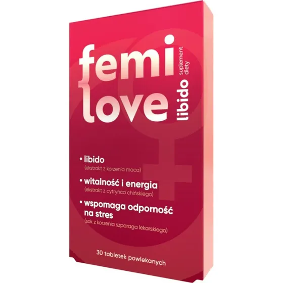 Femilove Libido suplement diety dla kobiet, 30 tabletek