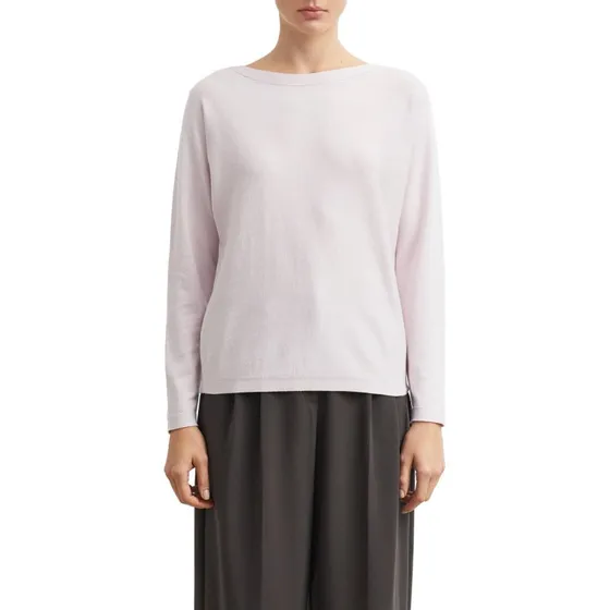 Sweter z błyszczącą przędzą i rękawami typu nietoperz