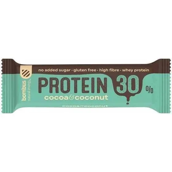 Bombus Baton Protein 30% kakao-kokos bezglutenowy 50 g