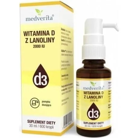 Medverita Witamina D3 2000IU 30ml (600 kropli)