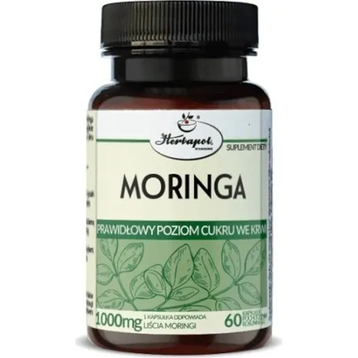 Herbapol Moringa 60 kapsułek - Suplement diety