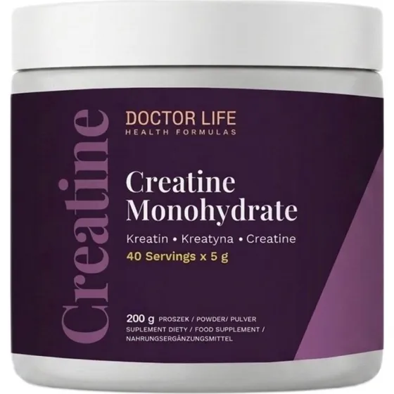 Doctor Life Creatine Monohydrate 200g – Cytryna i Malina