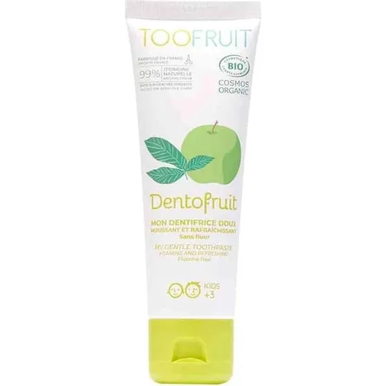 Toofruit Pasta do zbw dla dzieci bez fluoru, jabko-mita, 60 g