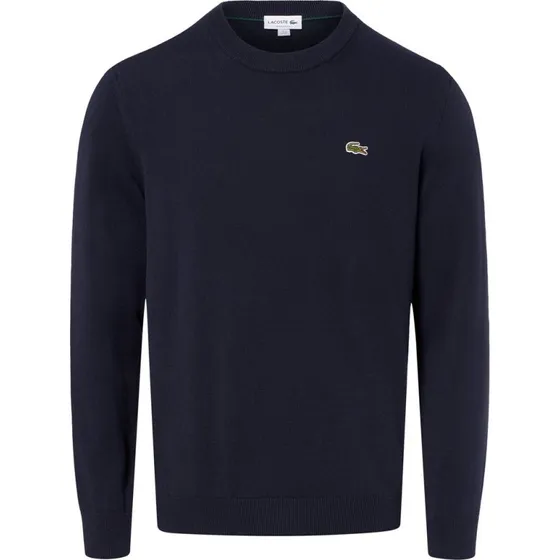 Lacoste Sweter z Cienkiej Dzianiny Męski - Niebieski