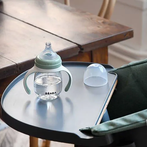 Beaba Butelka treningowa 2w1 Tritan 210 ml Sage green 4m+