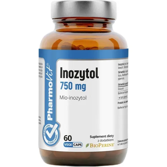 Pharmovit Inozytol 750mg 60 kapsułek z BioPerine®