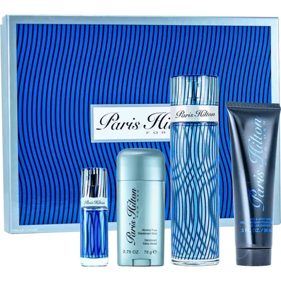 Paris Hilton For Men Zest Perfumeryjny: EDT 100ml, Żel 90ml, Dezodorant 78g, EDT 10ml