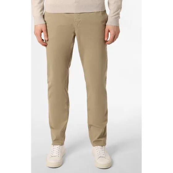 BOSS Orange Spodnie Chinosy Męskie Tapered Fit Beżowe 34-34