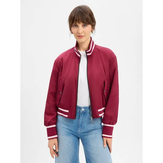 Marc Cain Dwustronny Bluzon Bomber w Kolorze Czerwonym