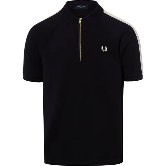 Fred Perry Koszulka Polo z Wzorem Piqué i Krótkim Zamkiem