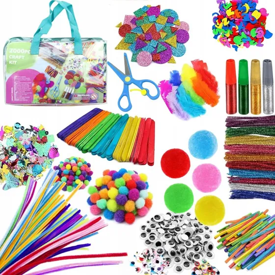 Kreatywny Zestaw Plastyczny 2000 el – DIY dla Dzieci