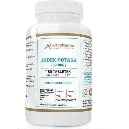 Altopharma Jodek Potasu 400 µg Vege 180 tabletek