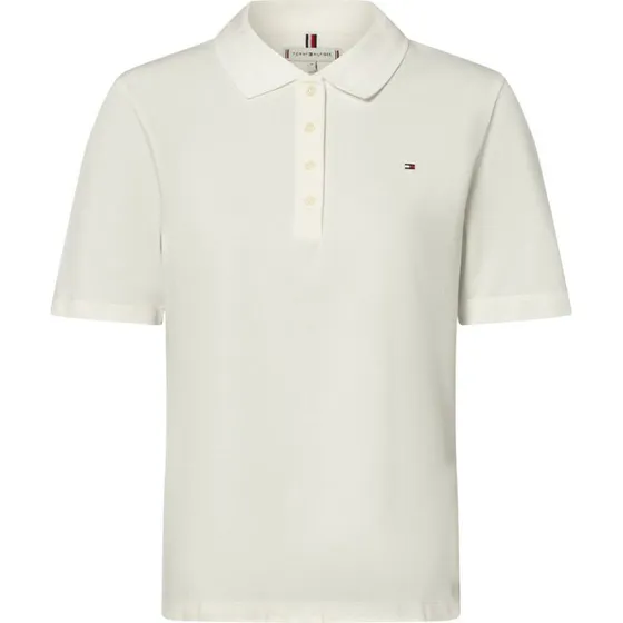 Tommy Hilfiger Koszulka Polo Damska Pika Biała XS