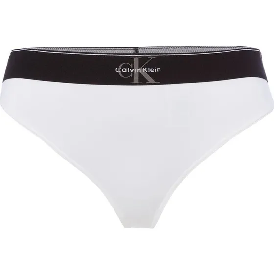 Calvin Klein Stringi Graphic Monogram białe, L
