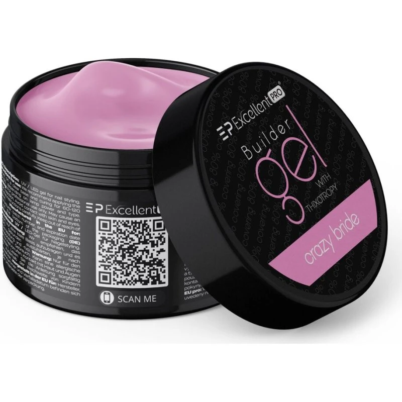 Excellent PRO Builder Gel With Thixotropy Crazy Bride 50g