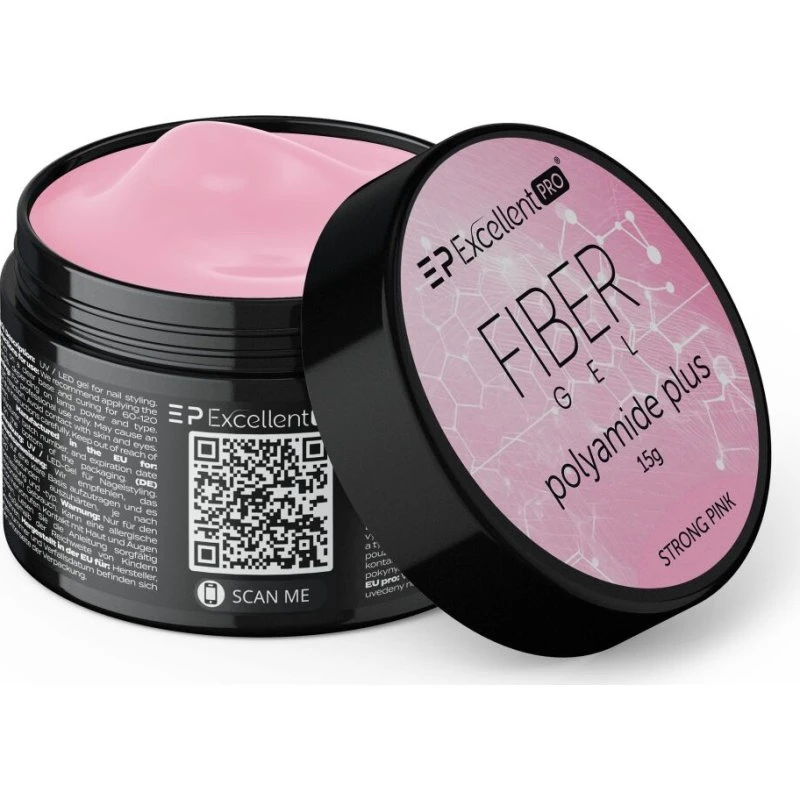 Excellent PRO Fiber Gel Polyamide Plus Strong Pink 15g
