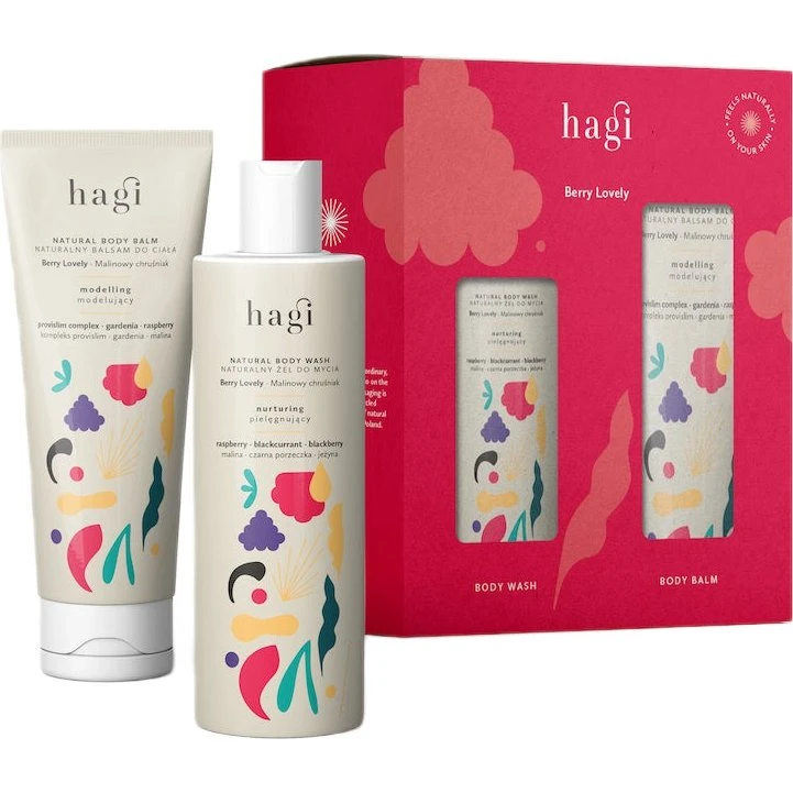 Hagi Berry Lovely zestaw: żel do mycia ciała 300ml + balsam 200ml