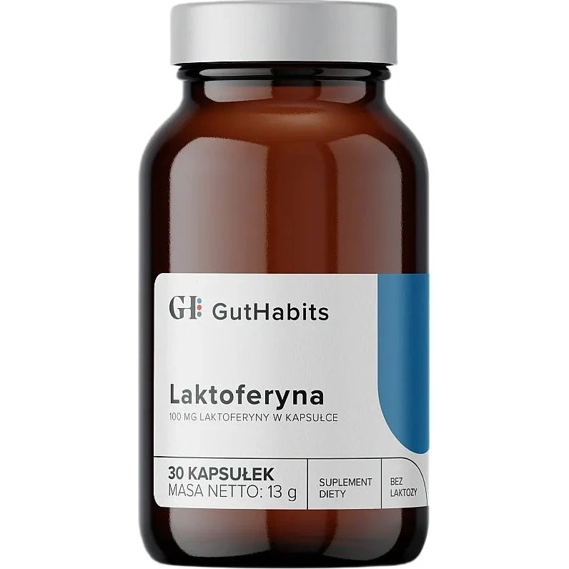 GutHabits Laktoferyna suplement diety, 30 kapsułek
