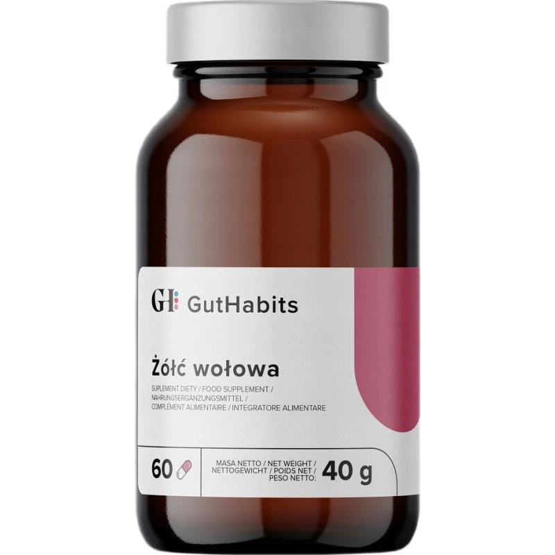 GutHabits Żółć wołowa 500 mg – 60 kapsułek