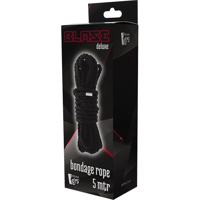 Dream Toys Blaze Deluxe Bondage Rope Black 5m
