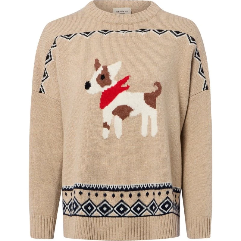 Weekend Max Mara Sweter Pavidi beige