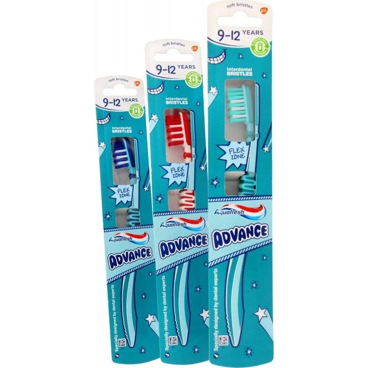 Aquafresh Advance szczoteczka do zębów dla dzieci 9-12 lat
