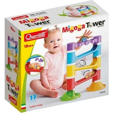 Quercetti Migoga Tower z Dźwiękiem (17 elementów)