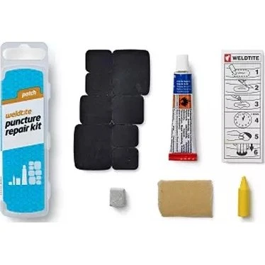 Weldtite Patch Puncture Repair Kit (8 łatek + klej + papier ścierny)